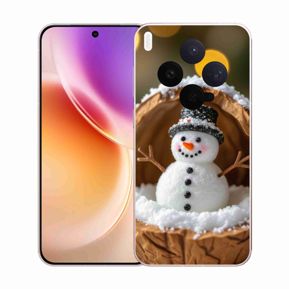 Zselés borítás mmCase a Vivo X300 5G készülékhez - hóember 4