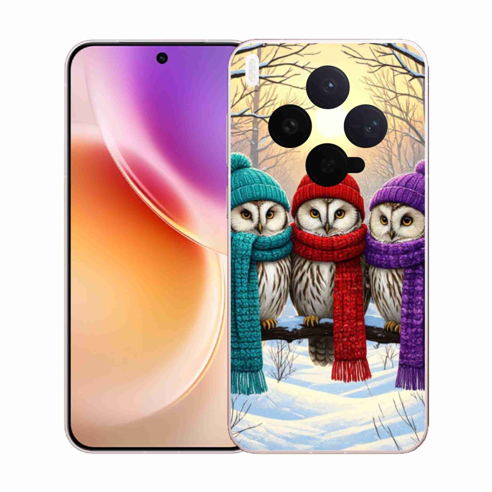 Zselés borítás mmCase a Vivo X300 5G készülékhez - bagolybarátok