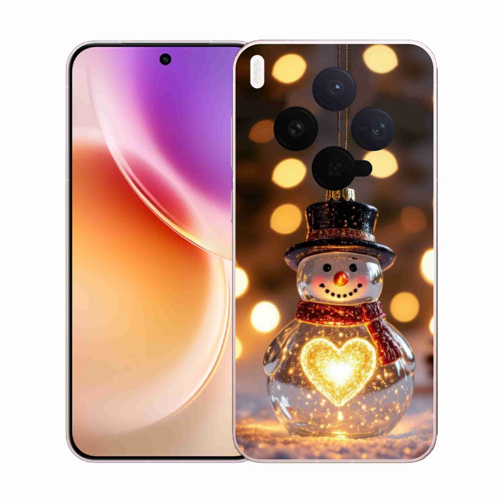 Gél borítás mmCase a Vivo X300 5G készülékhez - Karácsonyi hóember