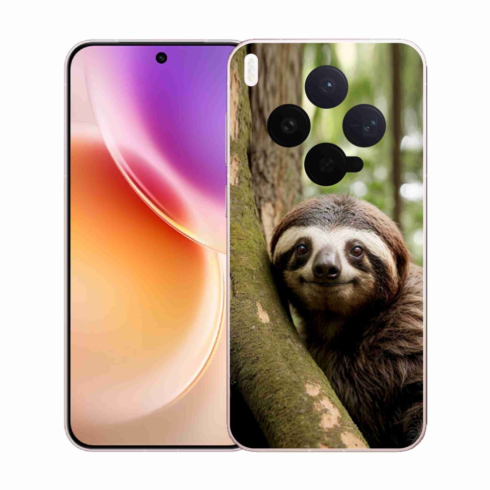 Gél borító mmCase a Vivo X300 5G készülékhez - mosolygó lajhár