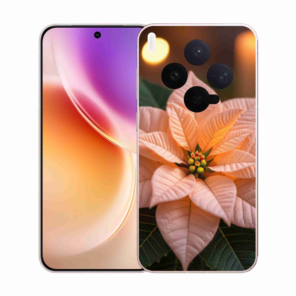 Zselés borítás mmCase a Vivo X300 5G készülékhez - mikulásvirág