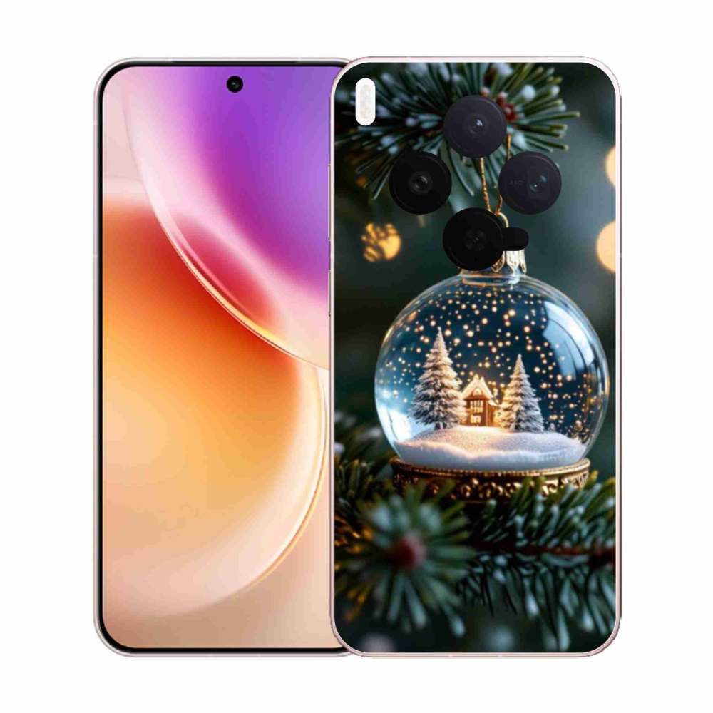 Zselés borítás mmCase a Vivo X300 5G-hez - Karácsonyi gömbök 2