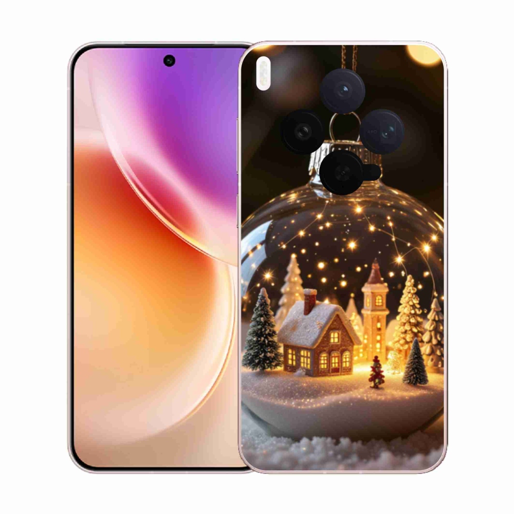 Zselés borítás mmCase a Vivo X300 5G-hez - Karácsonyi gömbök 3