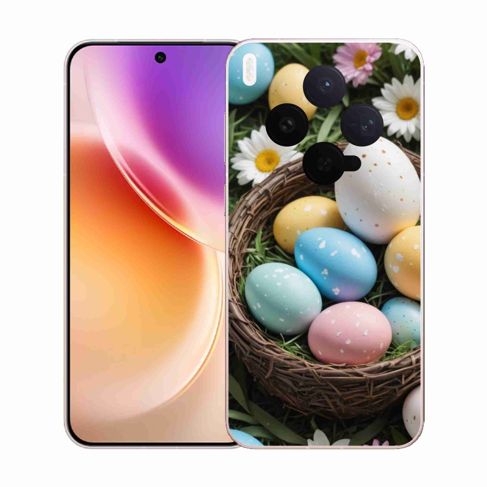 Zselés borítás mmCase a Vivo X300 5G készülékhez - Húsvéti tojások 2