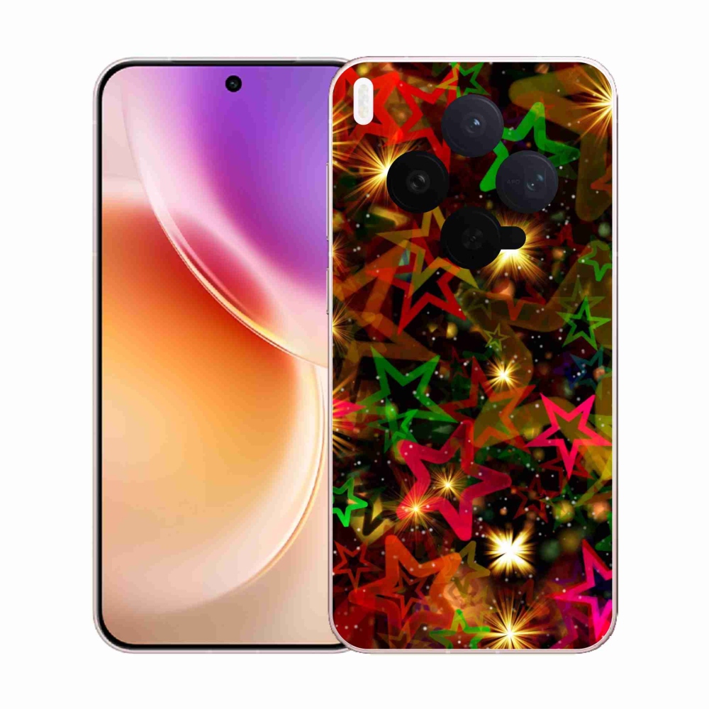 Zselés borítás mmCase a Vivo X300-hoz - színes csillagok