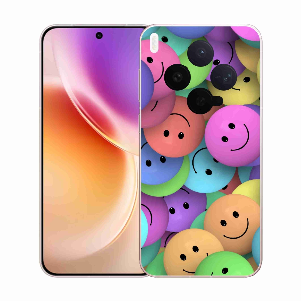 Zselés borító mmCase a Vivo X300-hoz - színes smiley-k