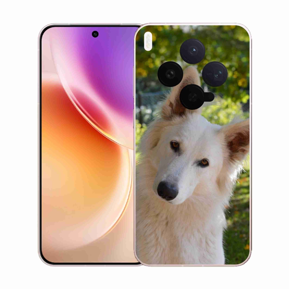 Zselés borítás mmCase a Vivo X300-hoz - Fehér svájci juhász 1