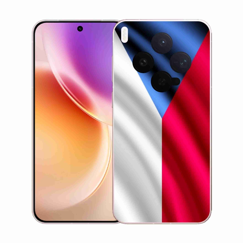 Zselés borító mmCase a Vivo X300-hoz - cseh zászló