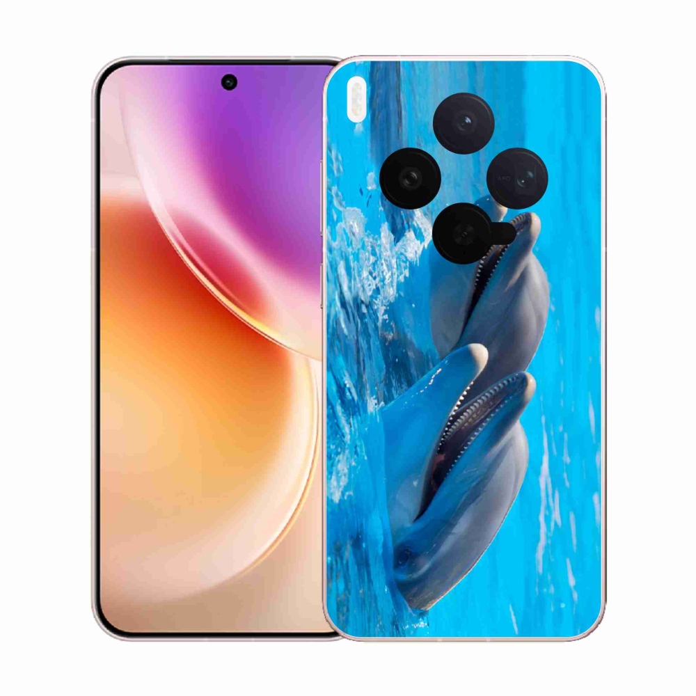 Zselés borítás mmCase a Vivo X300-hoz - delfinek