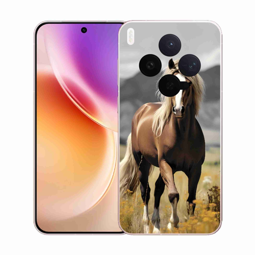 Zselés tok mmCase Vivo X300-hoz - barna ló 1