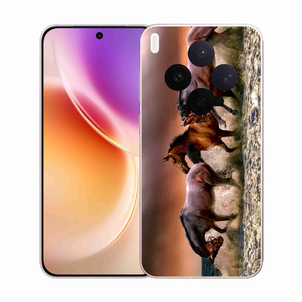 Zselés borítás mmCase a Vivo X300-hoz - lovak 1