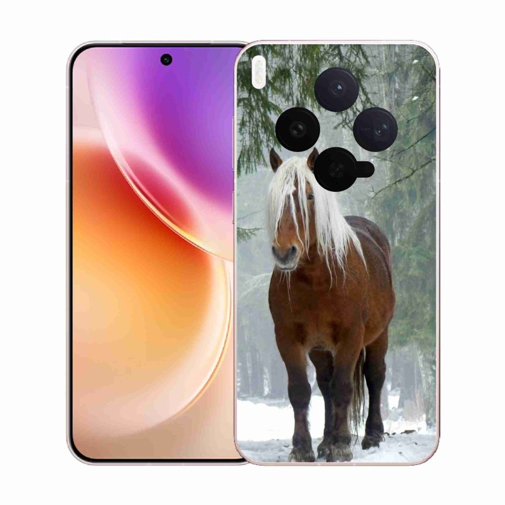 Zselés borítás mmCase a Vivo X300-hoz - ló az erdőben