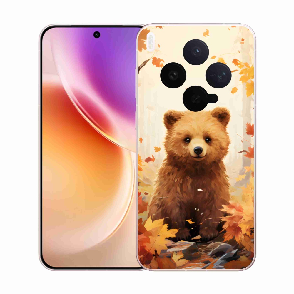 Zselés borítás mmCase a Vivo X300-hoz - medve az erdőben