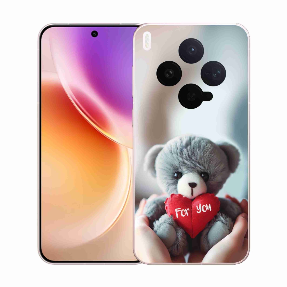 Gél borítás mmCase a Vivo X300-hoz - mackó a szerelmeseknek