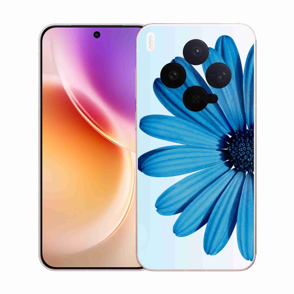 Zselés borító mmCase Vivo X300-hoz - kék margaréta