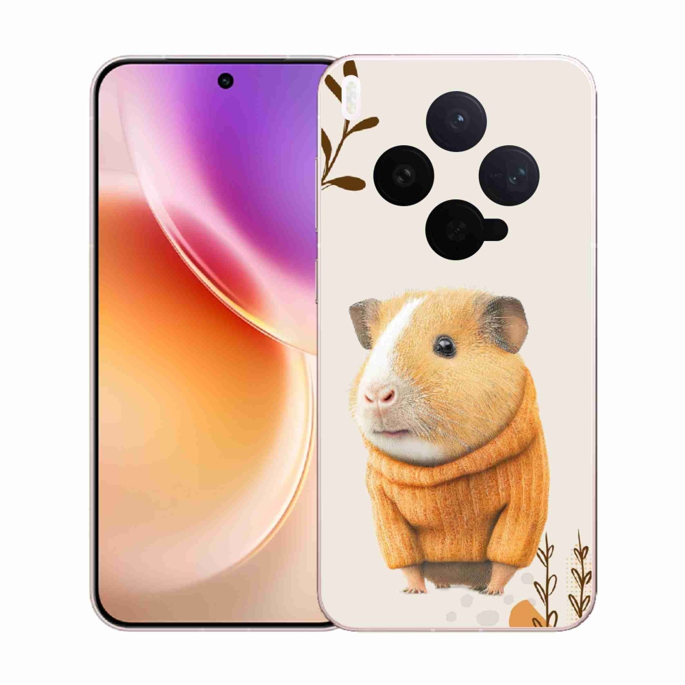 Gélfedél mmCase a Vivo X300-hoz - tengerimalac pulóverben