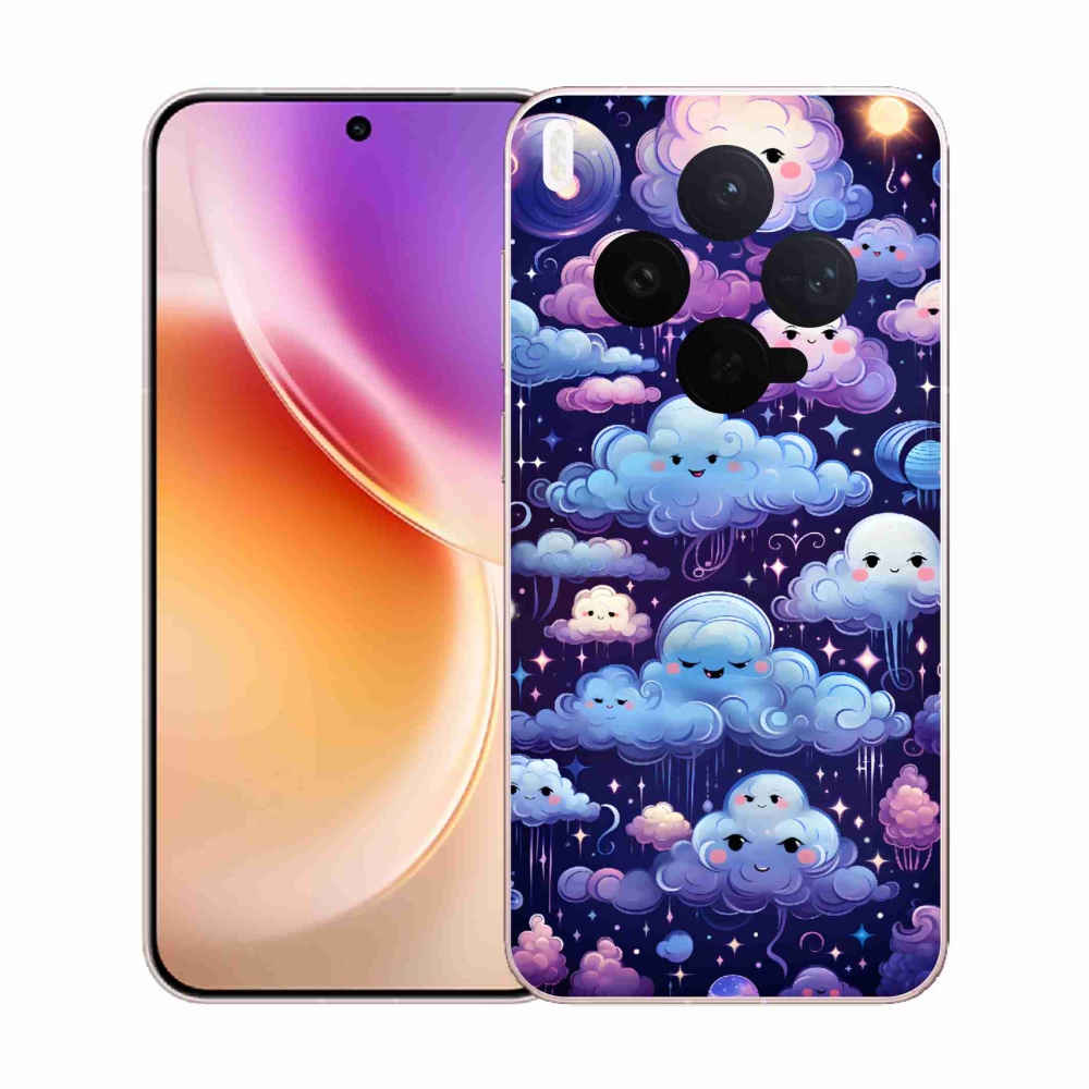 Zselés borítás mmCase a Vivo X300-hoz - felhők