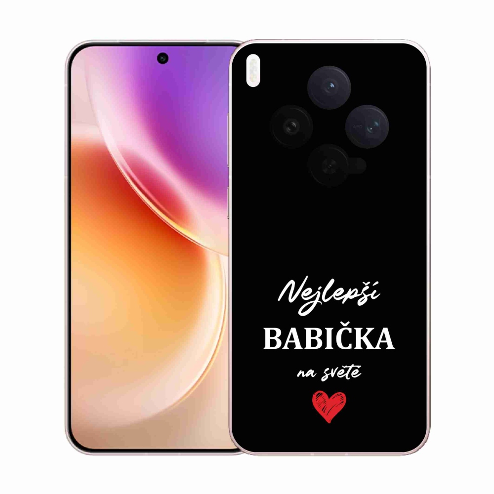 Gel Cover mmCase Vivo X300 - Legjobb nagyi 1 fekete háttérrel