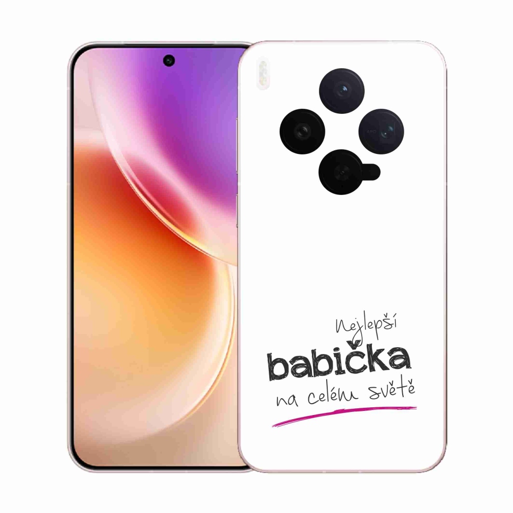 Gel Cover mmCase a Vivo X300-on - Best Grandma 4 fehér háttérrel