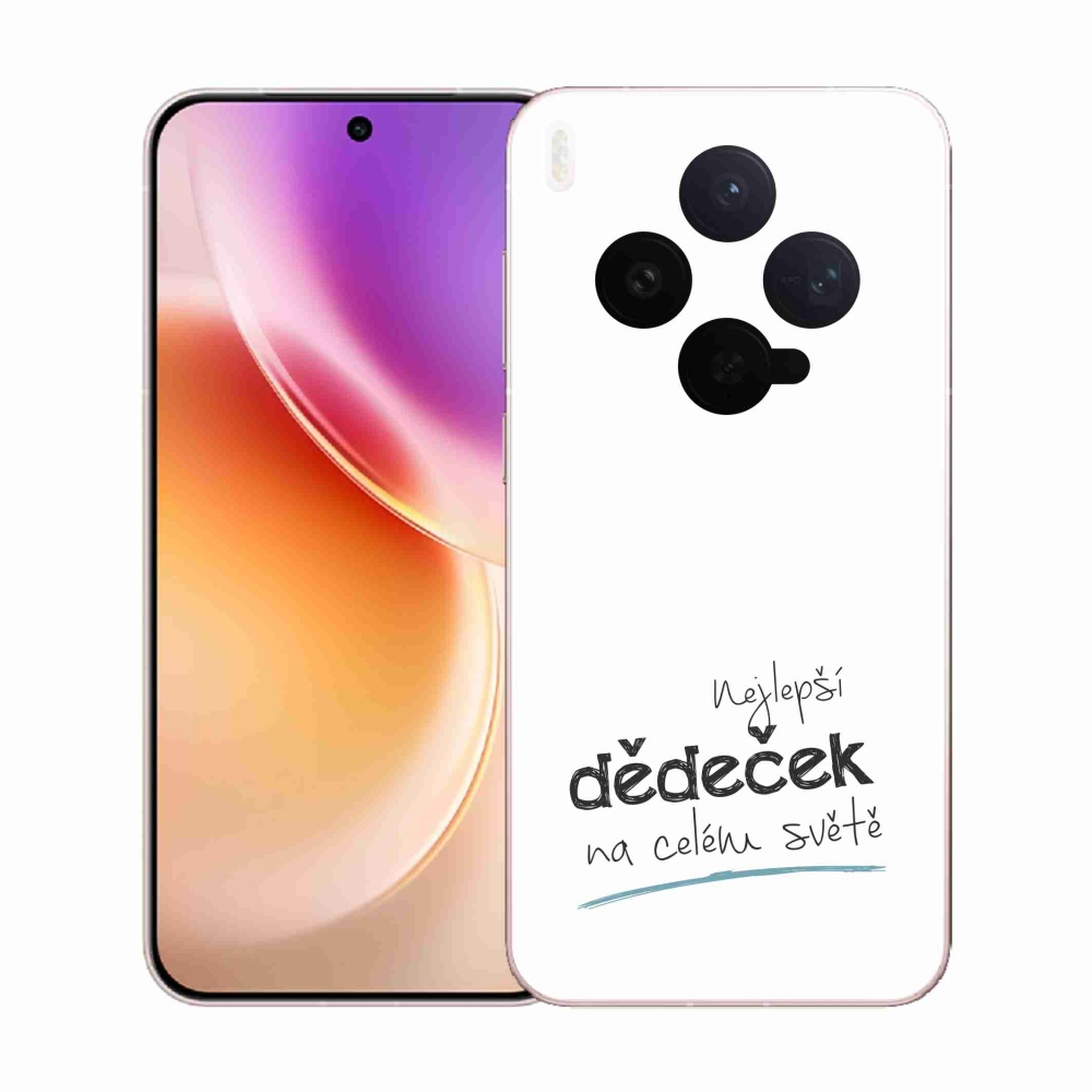 Gél borító mmCase a Vivo X300-on - a legjobb nagypapa 3 fehér háttérrel