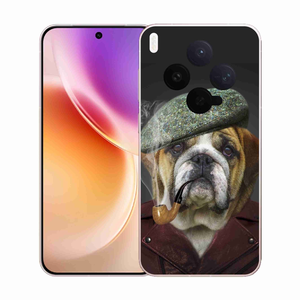 Zselés borítás mmCase a Vivo X300-hoz - kutya csővel