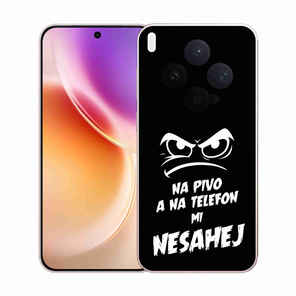 Gél borító mmCase a Vivo X300-hoz - sör motívum 2 fekete háttérrel