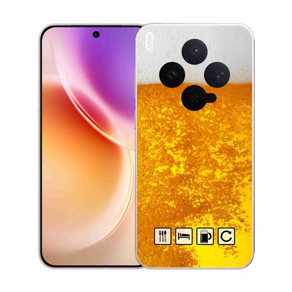 Zselés borítás mmCase a Vivo X300-hoz - sör motívum 3