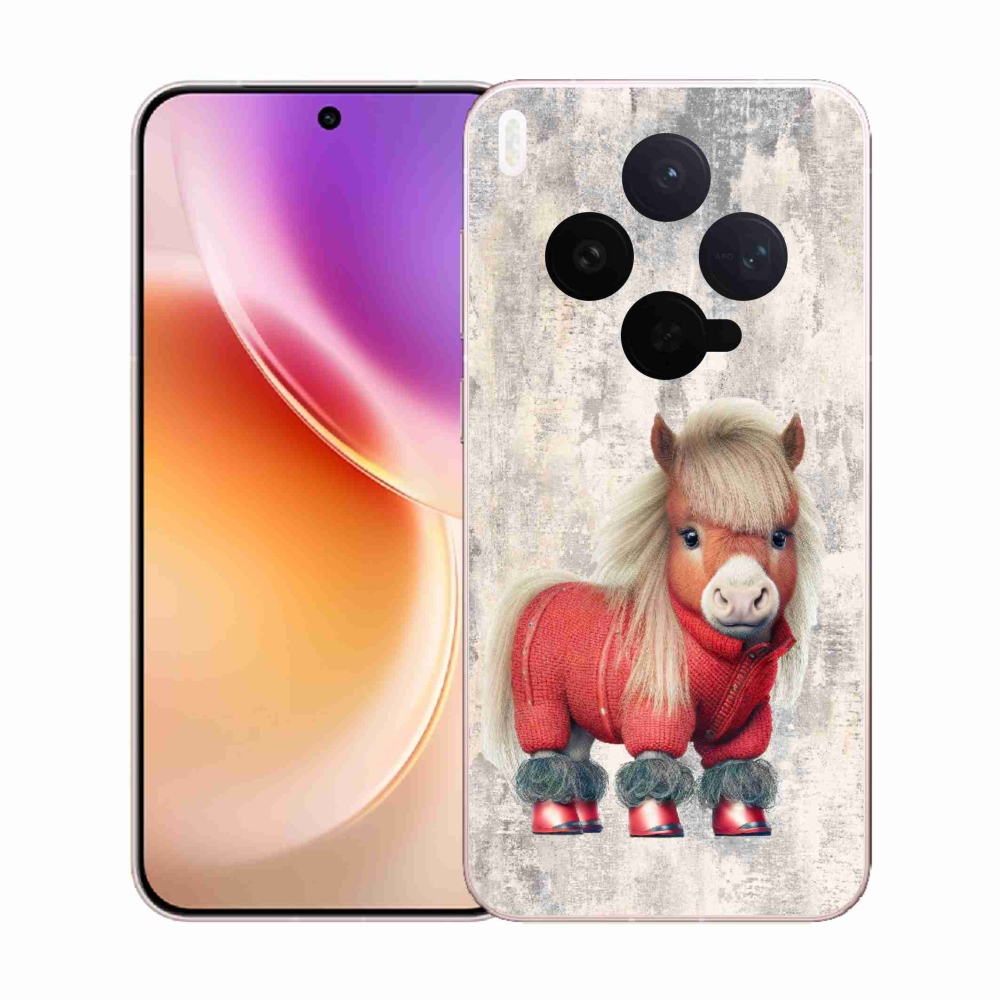 Gél borítás mmCase a Vivo X300-hoz - póni pulóverben