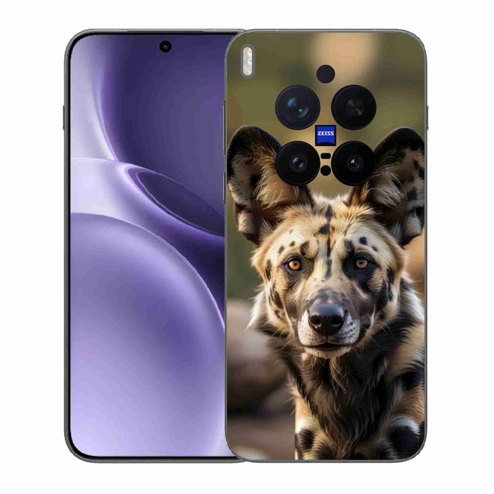 Zselés borítás mmCase a Vivo X300 Pro 5G készülékhez - Afrikai vadkutya