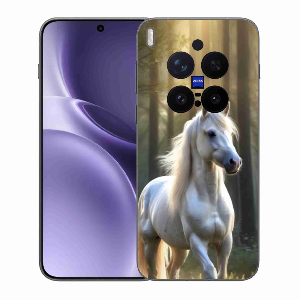 Zselés borítás mmCase a Vivo X300 Pro 5G készülékhez - fehér ló 3