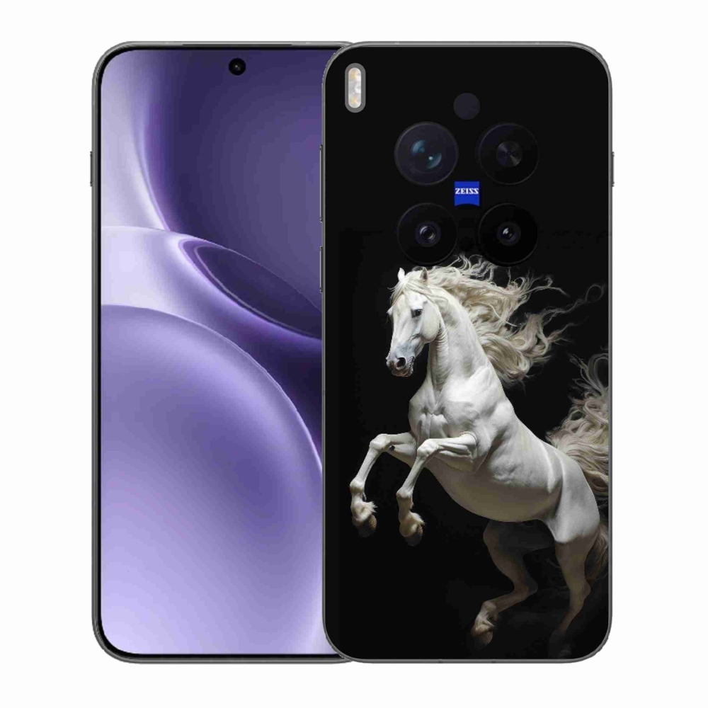 Zselés borítás mmCase a Vivo X300 Pro 5G készülékhez - fehér ló 4