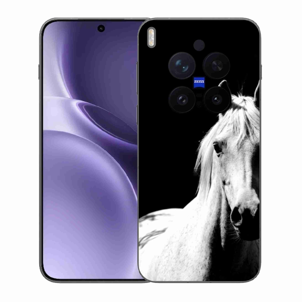 Zselés borítás mmCase a Vivo X300 Pro 5G - fehér ló 5