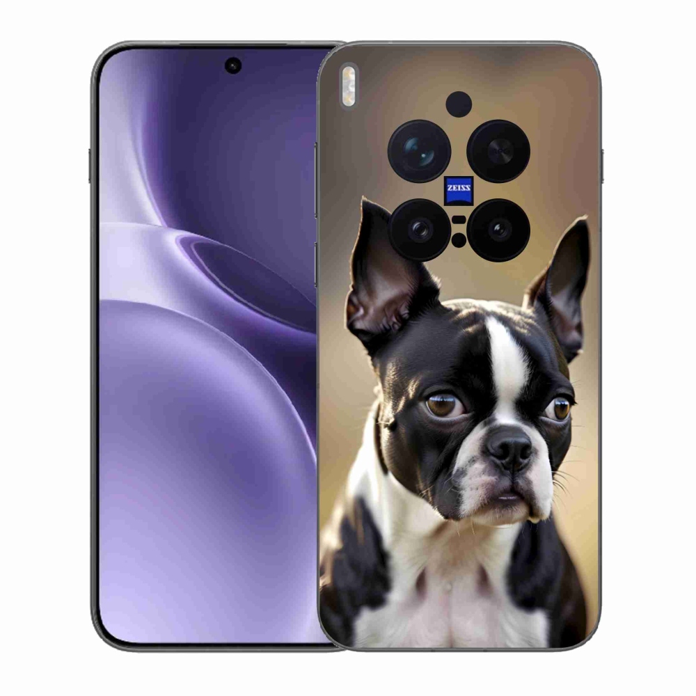 Gél védőburkolat mmCase a Vivo X300 Pro 5G készülékhez - Boston Terrier