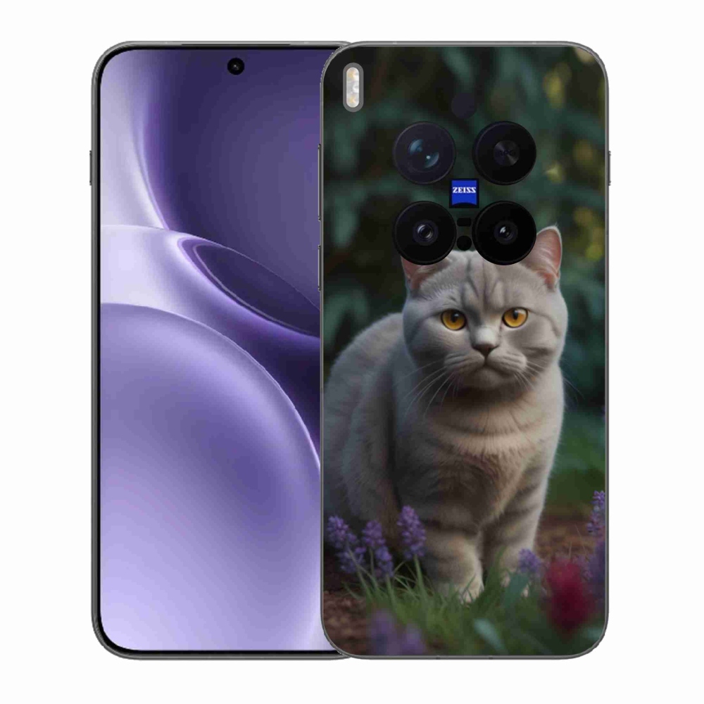 Zselés borítás mmCase a Vivo X300 Pro 5G készülékhez - brit macska