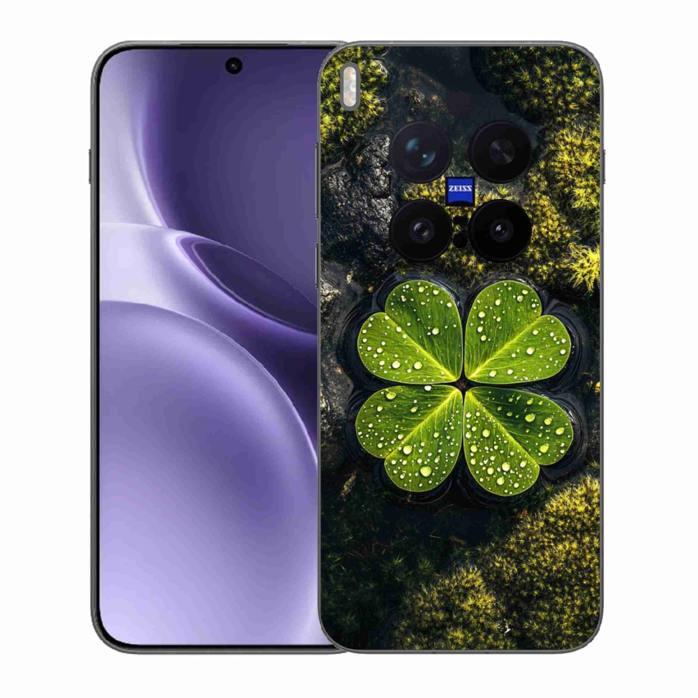 Zselés borítás mmCase a Vivo X300 Pro 5G készülékhez - négylevelű lóhere