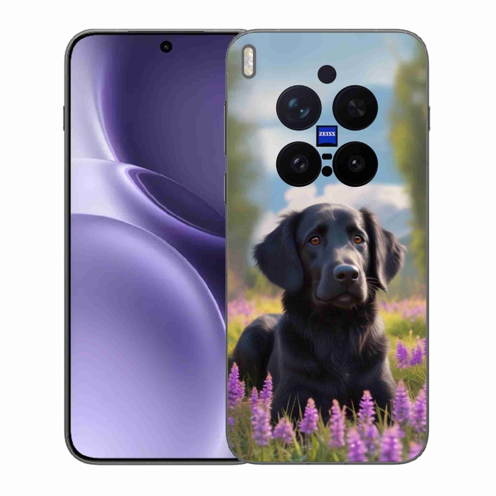 Zselés borítás mmCase a Vivo X300 Pro 5G készülékhez - elegáns fekete retriever