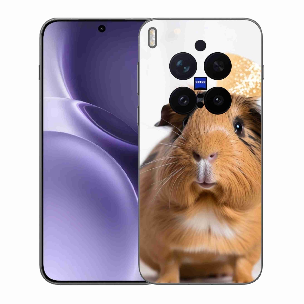 Zselés borítás mmCase a Vivo X300 Pro 5G készülékhez - barna tengerimalac