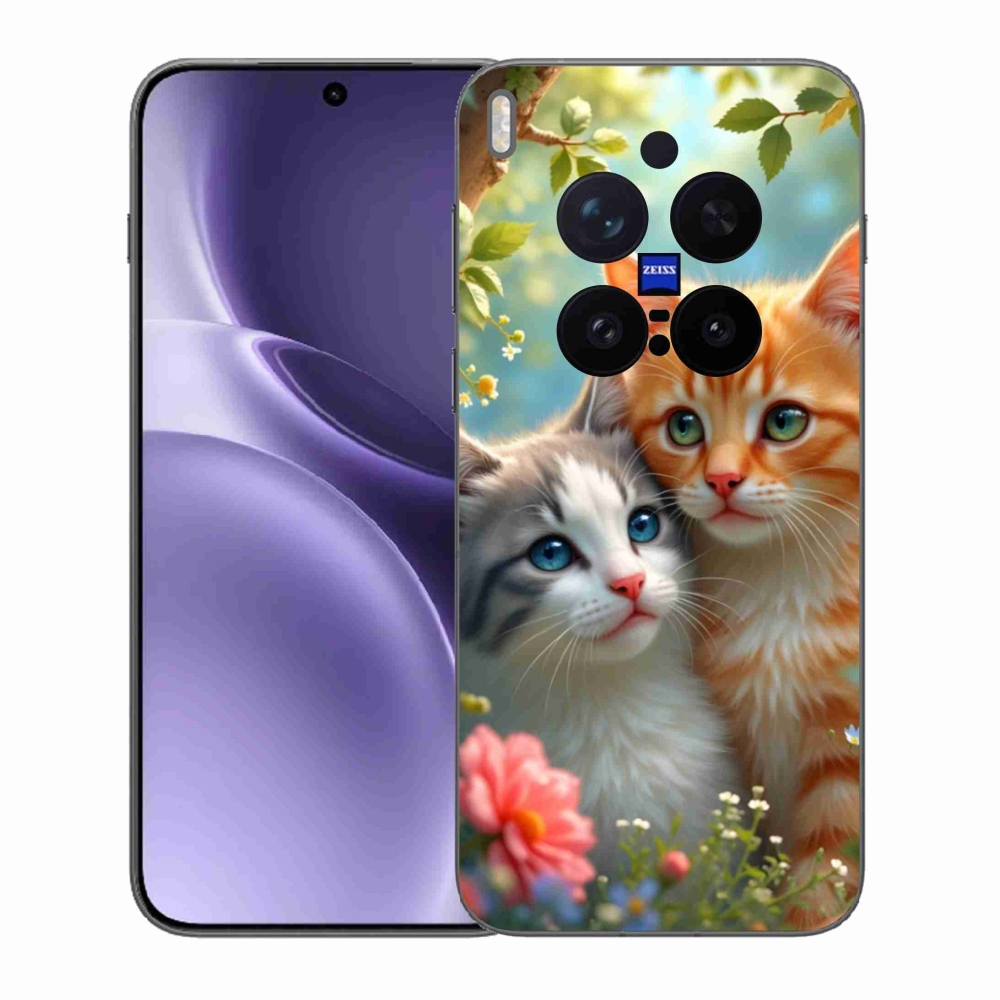 Zselés borítás mmCase a Vivo X300 Pro 5G készülékhez - cat love 2