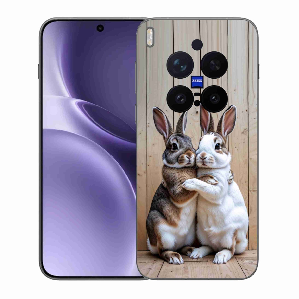 Zselés borítás mmCase a Vivo X300 Pro 5G készülékhez - nyúl pár