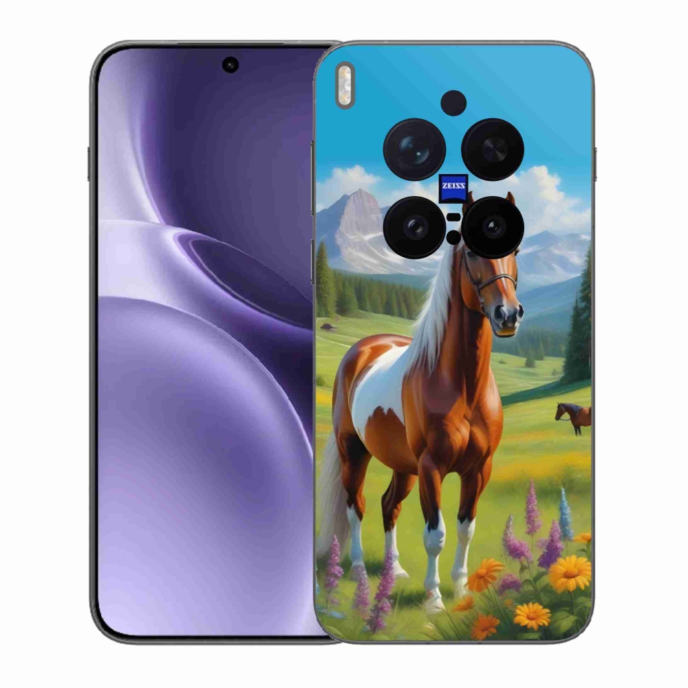 Zselés borítás mmCase a Vivo X300 Pro 5G készülékhez - ló a réten