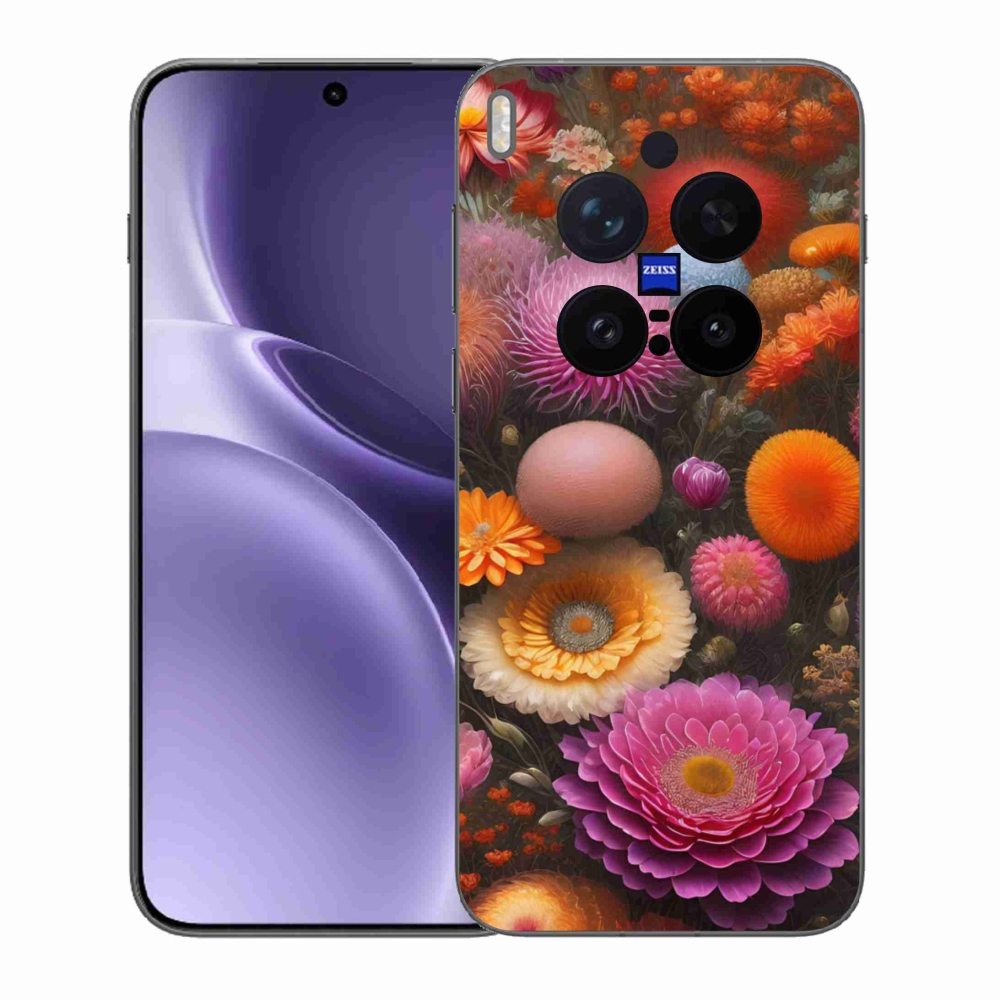 Gél borító mmCase a Vivo X300 Pro 5G számára - virágos kompozíció