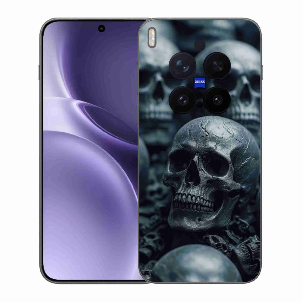 Zselés borítás mmCase a Vivo X300 Pro 5G készülékhez - koponya 2
