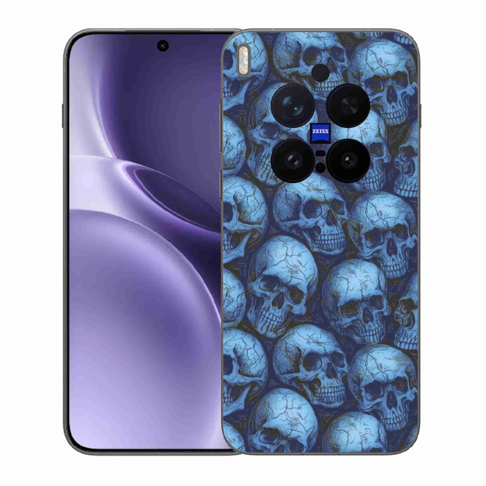 Zselés borítás mmCase a Vivo X300 Pro 5G-n - koponyák