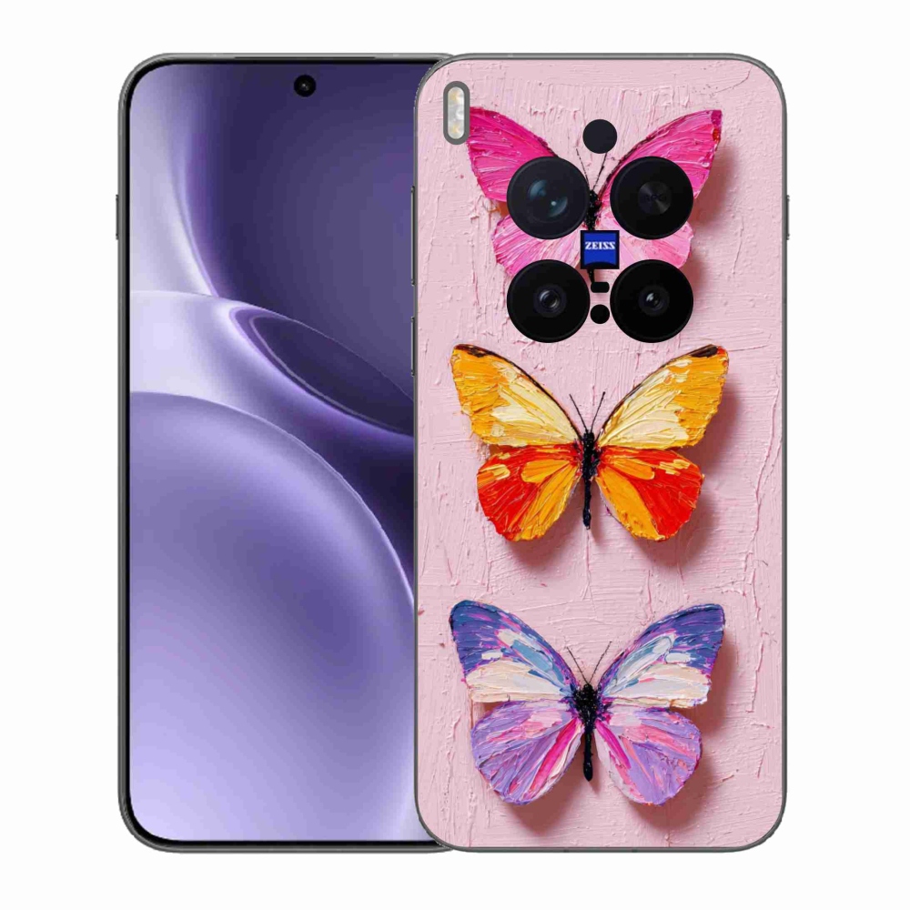 Zselés borítás mmCase a Vivo X300 Pro 5G-hez - pillangó szentháromság