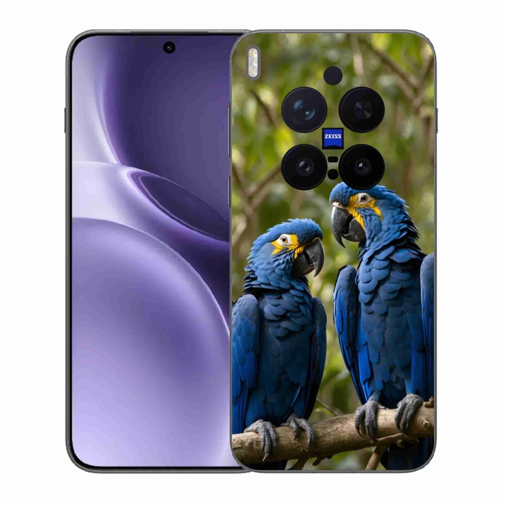 Zselés borítás mmCase a Vivo X300 Pro 5G készülékhez - papagáj duo