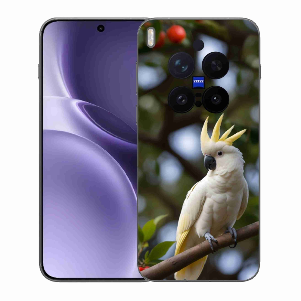 Zselés borítás mmCase a Vivo X300 Pro 5G készülékhez - papagáj kakadu 3