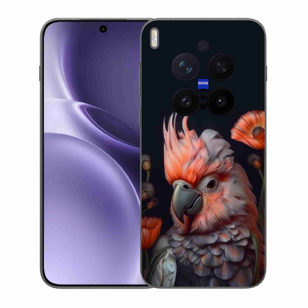 Gél borítás mmCase a Vivo X300 Pro 5G készülékhez - papagáj kakadu színekben