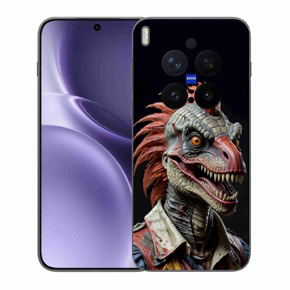 Zselés borítás mmCase a Vivo X300 Pro 5G készülékhez - punk dinoszaurusz