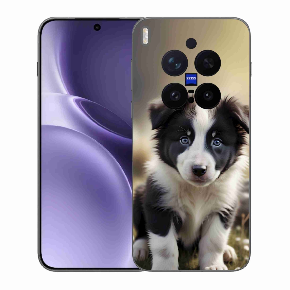 Zselés borítás mmCase a Vivo X300 Pro 5G készülékhez - aranyos border collie