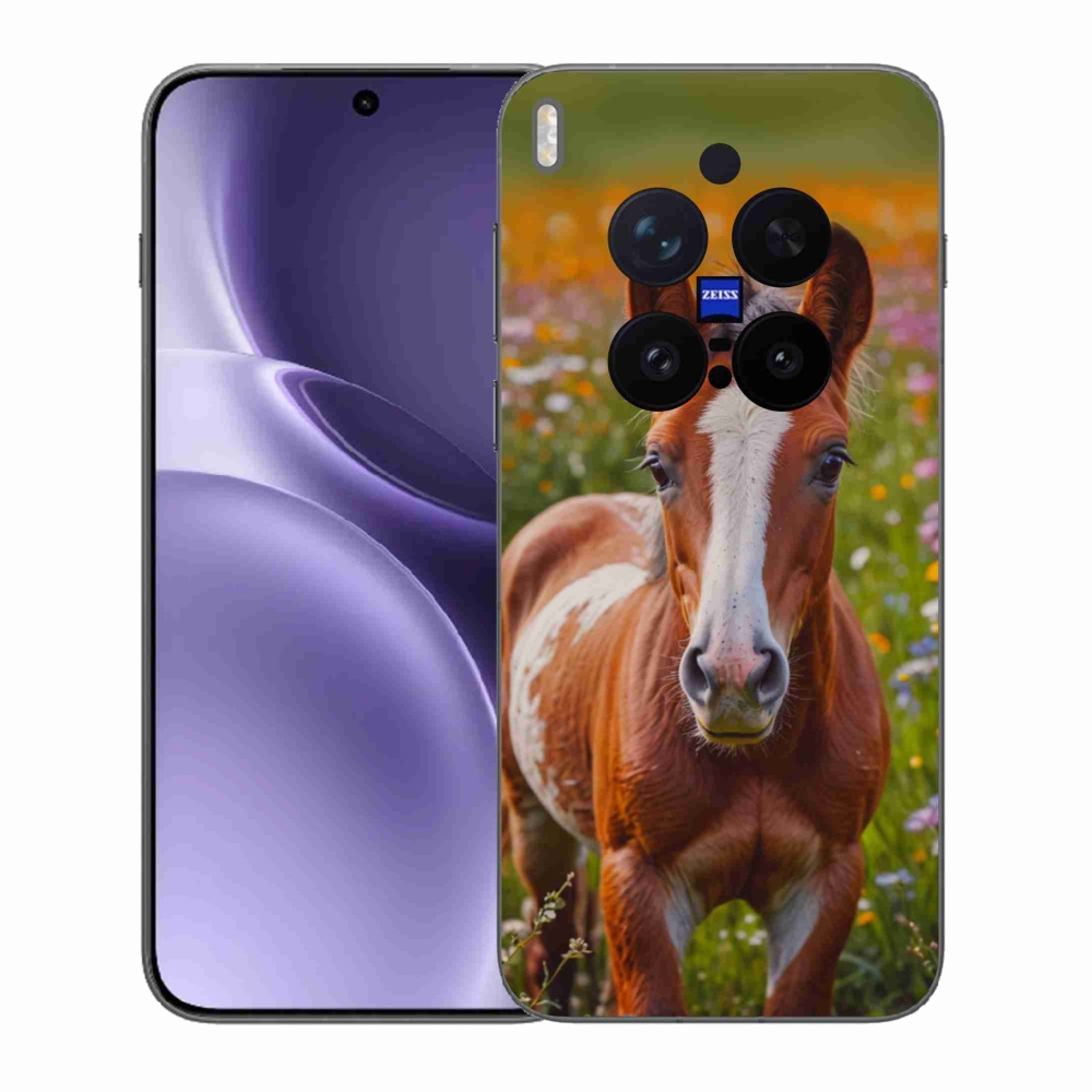 Zselés borítás mmCase a Vivo X300 Pro 5G készülékhez - aranyos csikó